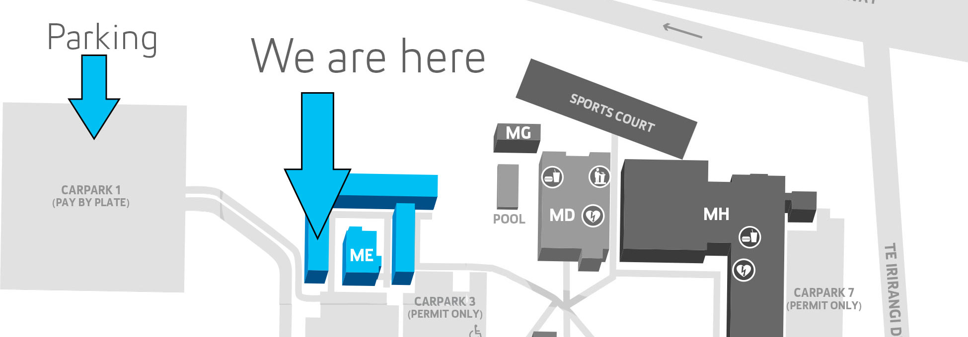 Our location on the map